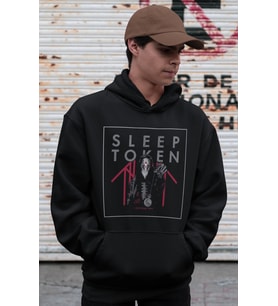 Sleep Token Rock Metal Müzik Grubu Baskılı Unisex Oversize Hoodie