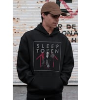Sleep Token Rock Metal Müzik Grubu Baskılı Unisex Oversize Hoodie