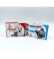 Derma Köpek 1-10 kg Deri Bakım Ürünü 2 Kutu + Göz Bakım Ürünü (Şeffaf)