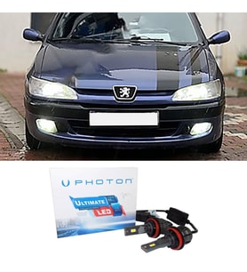 Peugeot 306 Led Xenon Kısa Far Ampulü H7 Ultimate 9500 Lumens Yeni Seri Beyaz 1996+