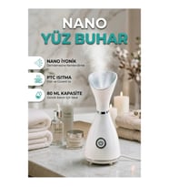 Nano İyonik Yüz Buhar Cihazı – PTC Seramik Isıtma ve 80 ml Su Haznesi