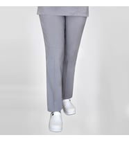 Unisex Gri Esnek Likralı  Doktor Hemşire Aşçı Tek Alt Pantolon