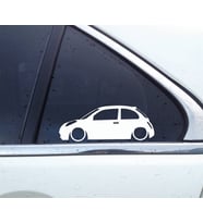 Micra basık kelebek cam stickeri 2 adet
