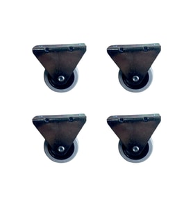 Furç Sabit Teker - 20x50 - Gri HKS180 - 4 Adet