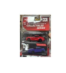 CCA Collectibles Series Ford Mustang Shelby GT350 Kırmızı 1/64 Model Araba (Mavi)