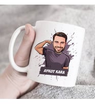Kişiye Özel Karizmatik Erkek Karikatürlü Kupa Bardak