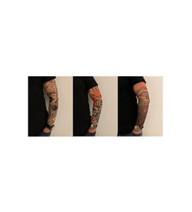 Giyilebilir Dövme 3 Çift 6 Adet Kol Çorap Dövmesi Sleeve tattoo Set15