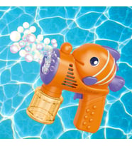 VIP YÜKSEK KALİTE IŞIKLI TURUNCU BALIKLI KÖPÜK MAKİNASI CLOWNFISH BUBBLES GUN BALONCUK MAKİNASI