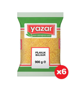 Yazar Pilavlık Bulgur 900 Gr. x 6 Adet