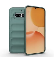 Coverzone Nothing Phone 4A İle Uyumlu Kılıf TPU Oyuklu Arka Yüzey Z-Etnik Esnek Silikon Kapak Phone 4A için O-tto Prime Silikon Kılıf Koyu Yeşil