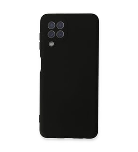 Samsung Galaxy A22 Kılıf Nano İçi Kadife Silikon - Siyah