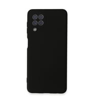 Samsung Galaxy A22 Kılıf Nano İçi Kadife Silikon - Siyah