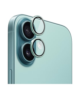 Microsonic Apple iPhone 16 Plus Tekli Kamera Lens Koruma Camı Yeşil (Yeşil)