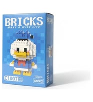 Bricks Donald Duck Karakter Figürü 3D Mini Yapboz Yapı Oyuncak