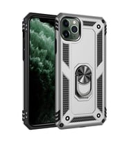 İphone 11 Kılıf Sofya Yüzüklü Kapak - Gümüş