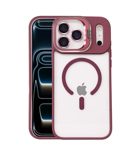 Joko Apple İphone 17 Pro Remim Lensli Magsafe Standlı Kapak - Bordo