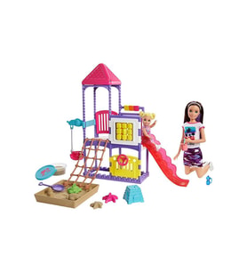 Barbie Skipper Tırman Ve Keşfet Kaydıraklı, Salıncaklı Ve Kum Havuzlu Oyun Alanı Bebe