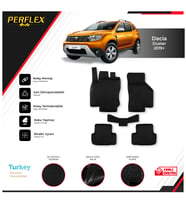Dacıa Duster 2019+ 3D Havuzlu Paspas (Siyah - Beyaz)