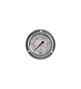 0-400 Bar Ø63 Mm Ön Flanşlı Gliserinli Manometre