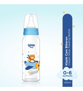 Baby Klasik Cam Biberon 250 ml - Mavi