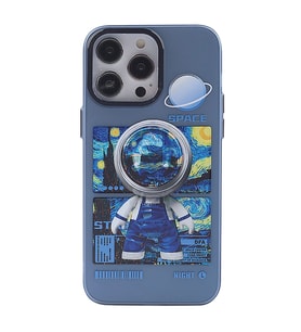 Apple İphone 14 Pro Max Kılıf Prada Desenli Kapak - Prada Mavi - 1