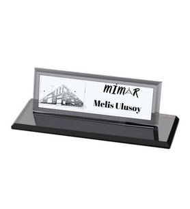 Mimarlara Özel Kristal Masa İsimliği