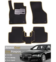 AUDİ A8 (2009-2017) Uyumlu EVA Paspas Tam Set–Araca Özel,Su Geçirmez,Hızlı ve Kolay Montaj