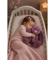 Özgüner Uyku Arkadaşım 45 cm Pelüş Tavşan (Lila)