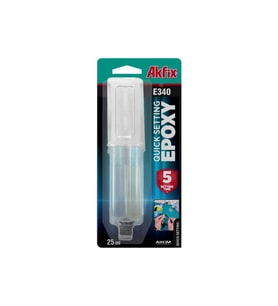 Akfix E340 Epoxy Hızlı Yapıştırıcı Şırıngalı 25Ml