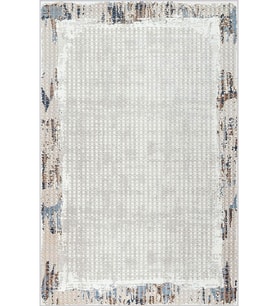 Eliana Home Baskılı, Yıkanabilir Kaymaz Taban Salon Halısı LNA0759 100x150 cm (Krem)