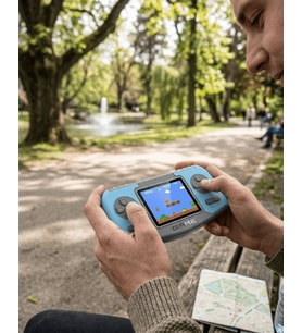 Taşınabilir Klasik Oyun Konsolu TV Bağlantılı Dahili Oyunlu Şarjlı Game Console