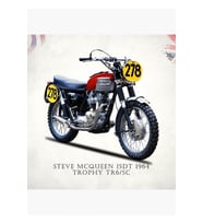 Isdt Motosiklet 1964 Tablo Ahşap Poster Dekoratif