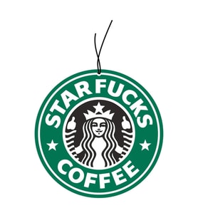 Starfucks Tasarımlı Dekoratif Oto Araç Kokusu