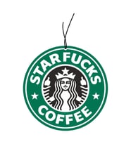 Starfucks Tasarımlı Dekoratif Oto Araç Kokusu