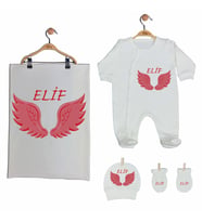 Pia Baby Gl 2205 İsme Özel Battaniyeli Tulum Set