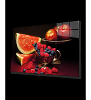 Meyveler Cam Tablo 4mm Dayanıklı Temperli Cam