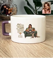 Kişiye Özel Karikatürlü Movie Lover Lüks Fincan Doğum Günü Hediyesi