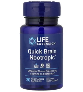 Quick Brain Nootropic, Lutein zeaxanthin gotu kola bacopa 30 Vejetaryen Kapsül