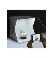 20 X 20 Cm Profesyonel Stüdyo Led Işıklı Çift Sıra Ürün Fotoğraf Çekim Çadırı