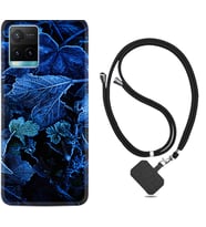 Vivo Y11S Y21S Y20 Y20S Y70 Kılıf Boyun Askılı Silikon Blue Foid 1628