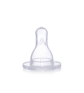 Biberon Emziği No:1 Dar Ağız Silikon Biberon Emziği Kaliteli Silikon Biberon Ucu