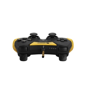 GAMEBOOSTER GB-J54Y USB Kablolu Oyun Kolu, Çift Titreşim Motorlu, Ergonomik Sarı Tasarım, PC ve PS3 Uyumlu Gamepad