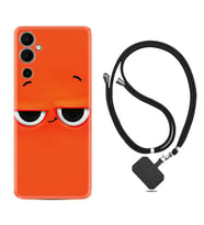 Tecno Pova 4 Kılıf Resimli Boyun Askılı İpli Desenli Silikon Series Orange 1830