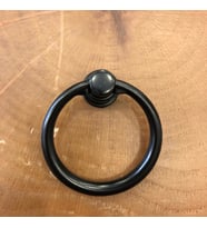 Çekmece Kapak Kulpu Halka 40mm (2 Adet) Siyah