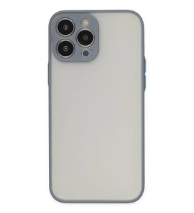 iPhone 14 Pro Max Kılıf Montreal Silikon Kapak - Gri