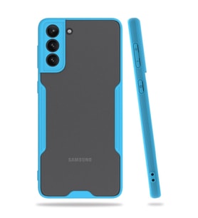 Samsung Galaxy S21 Plus Kılıf Platin Silikon - Mavi