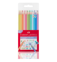 Faber-Castell Pastel Renkler Üçgen Kuru Boya 12'Li