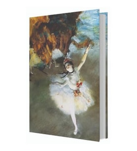 DEFFTER ART OF WORLD / EDGAR DEGAS THE STAR 14X20 SERT KAPAK ÇİZGİLİ DEFTER 96 YP.