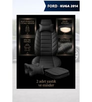 kuga 2014 Koltuk ve Kılıf uyumlu Yastık Lüks Siyah Minder 2 Minder 2 Yastık