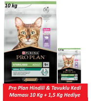 Pro Plan Hindili & Tavuklu Kedi Maması 10 Kg + 1,5 Kg Hediye